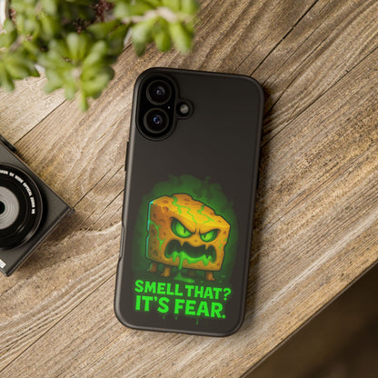 Phone Case — 'Smell That? It's Fear.' Spooky Cheese Monster Protective Case