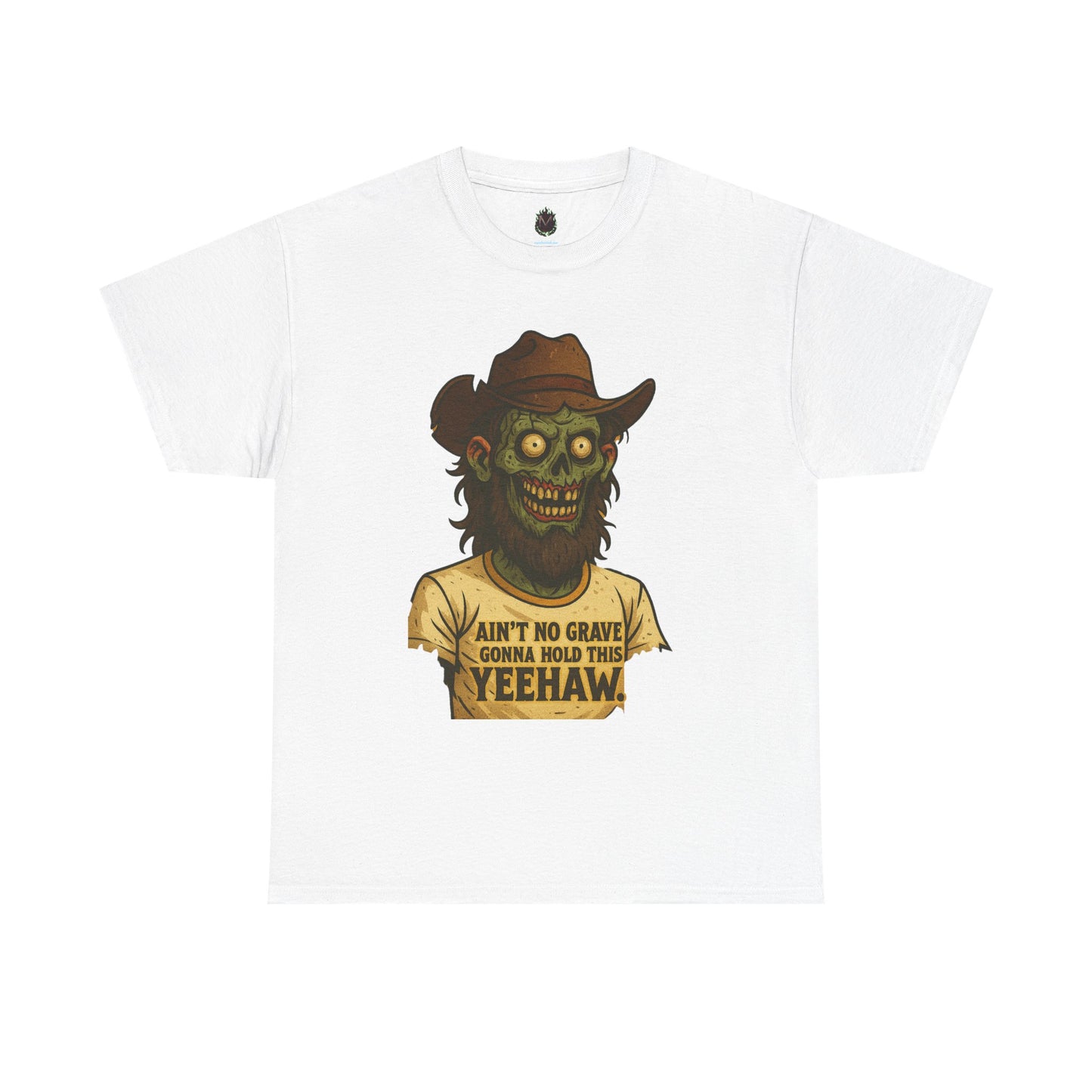 Zombie Cowboy Tee | "Ain't No Grave Gonna Hold This Yeehaw"