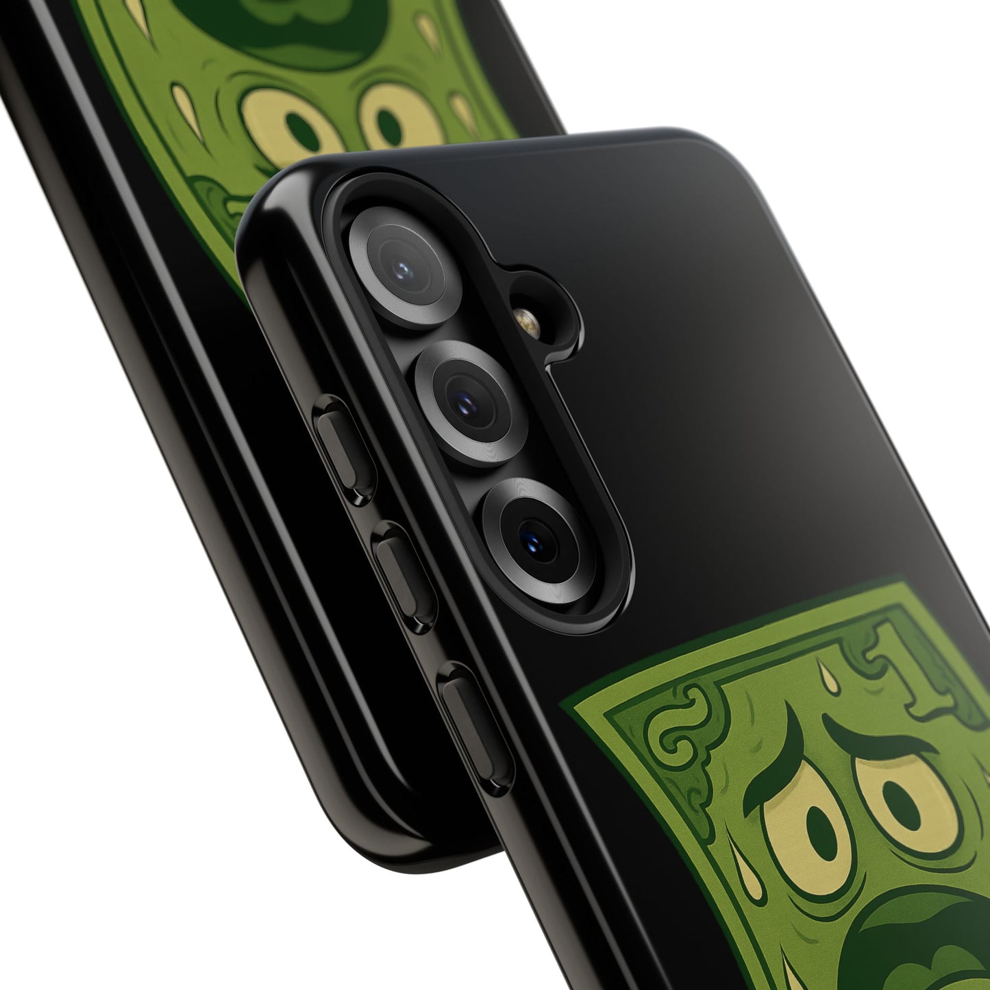 Phone Case — Funny Traumatized Dollar Bill Design ("I'm not dirty, I'm just traumatized")