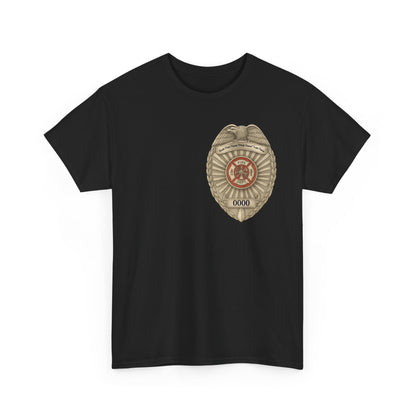 Flames Test Metal – Courage Firefighter Tee