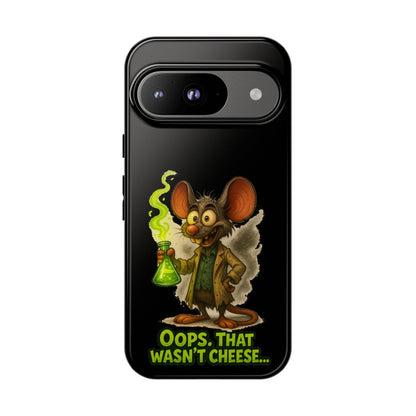 Phone Case — Funny Cartoon Rat "Oops That Wasn't Cheese" Protective Cover