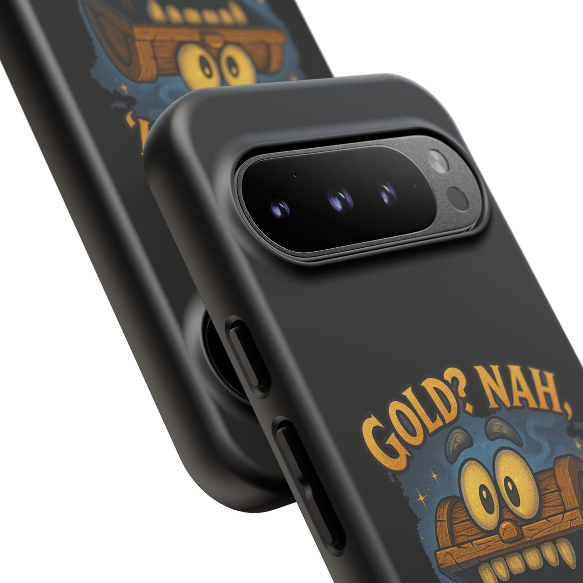 Phone Case — “Gold? Nah, I’m Full of Disappointment” Funny Treasure Chest Design