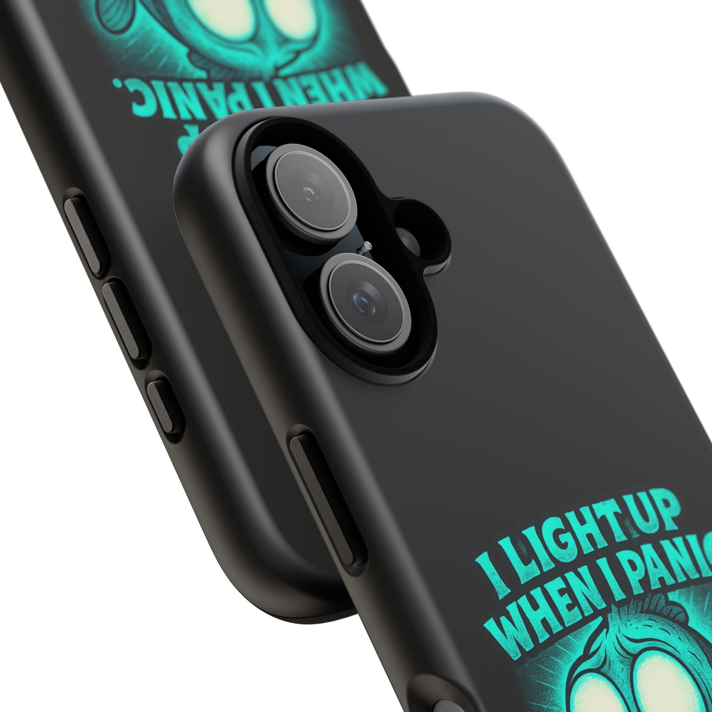 Phone Case — "I Light Up When I Panic" Glow Fish Anxiety Phone Case