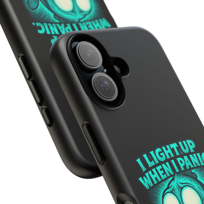 Phone Case — "I Light Up When I Panic" Glow Fish Anxiety Phone Case