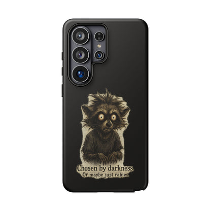 Phone Case — "Chosen by Darkness (Or Maybe Just Rabies)" Cute Creepy Lemur Design