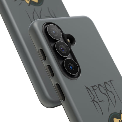 Resist Angry Penguin Phone Case — Protective iPhone Case with Bold Cartoon Design