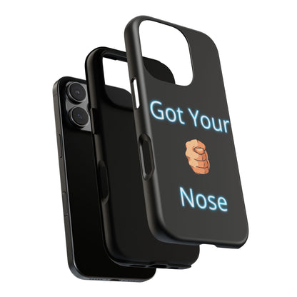 Got Your Nose Phone Case — Funny Neon Fist Design
