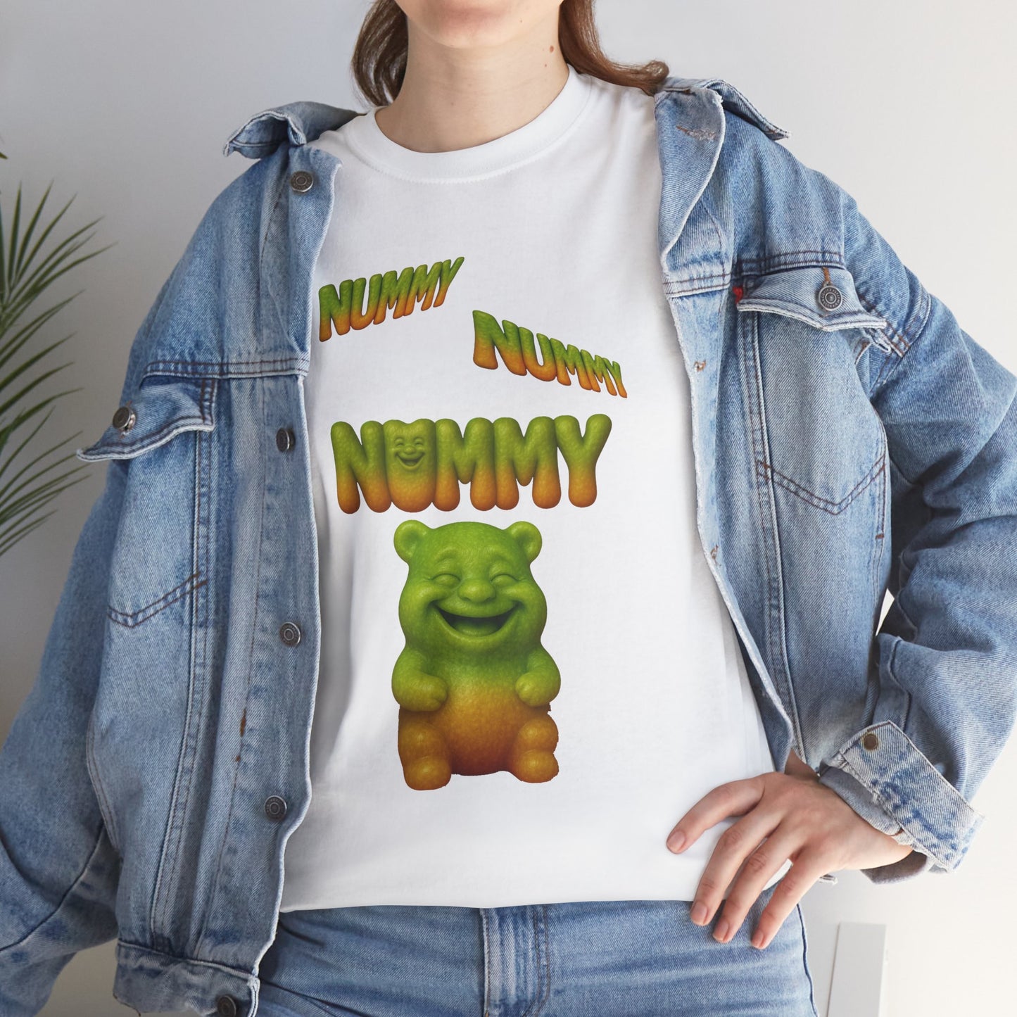 Nummy Gummy Tee — Cute Green Gummy Bear Graphic T-Shirt