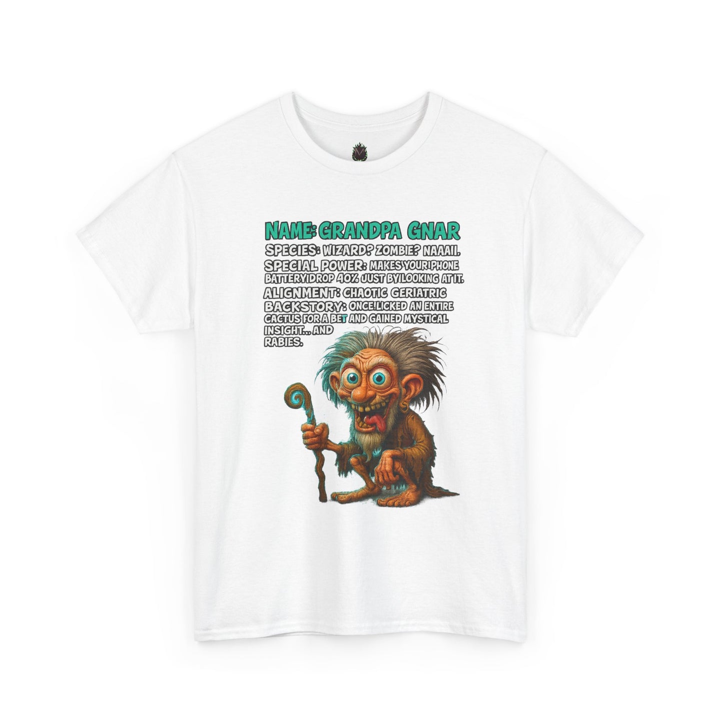Grandpa Gnar – Chaotic Geriatric Wizard T-Shirt