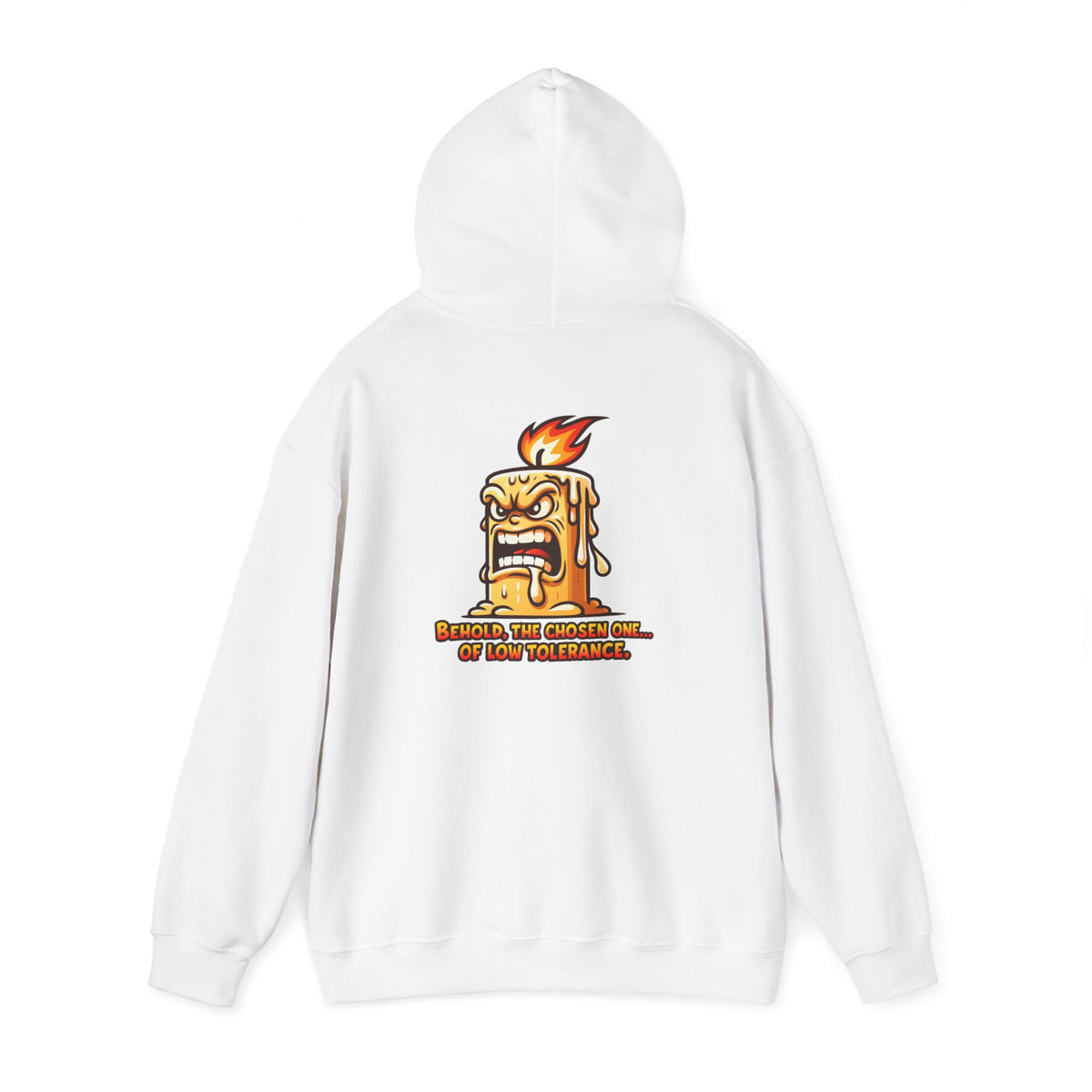 Hoodie — Spicy Candle Melt Comic Design (“Because I’m Candles and... My Tolerance”)