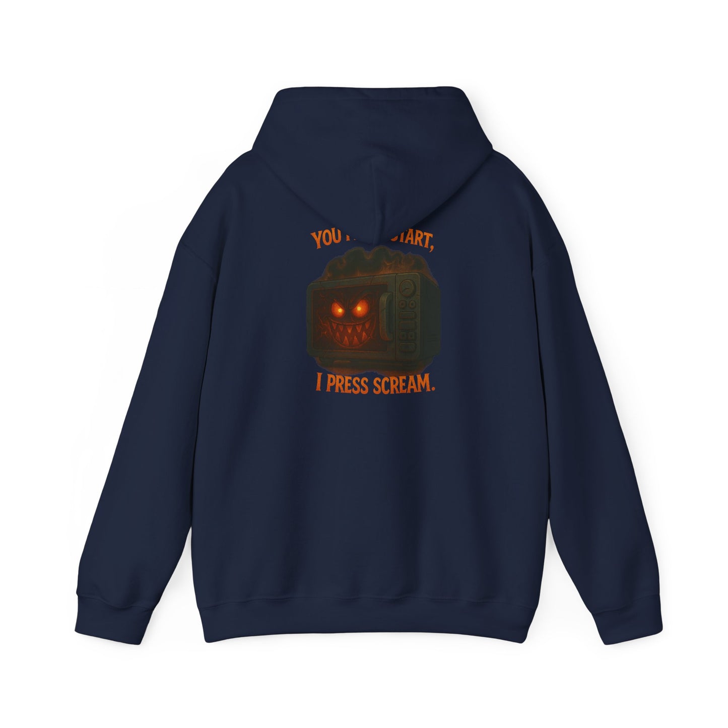 Spooky Hoodie — "You Press Start, I Press Scream" Halloween Sweatshirt