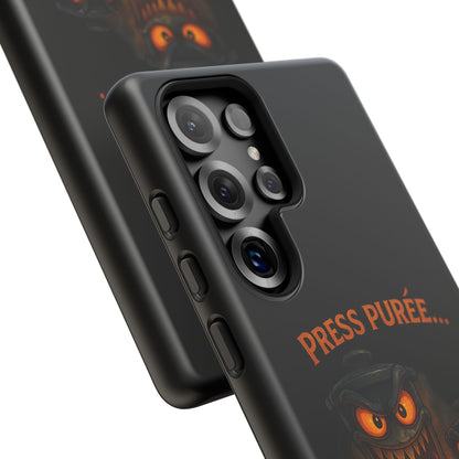 Phone Case - 'Press Purée...and Pray' Halloween Horror Protective Cover
