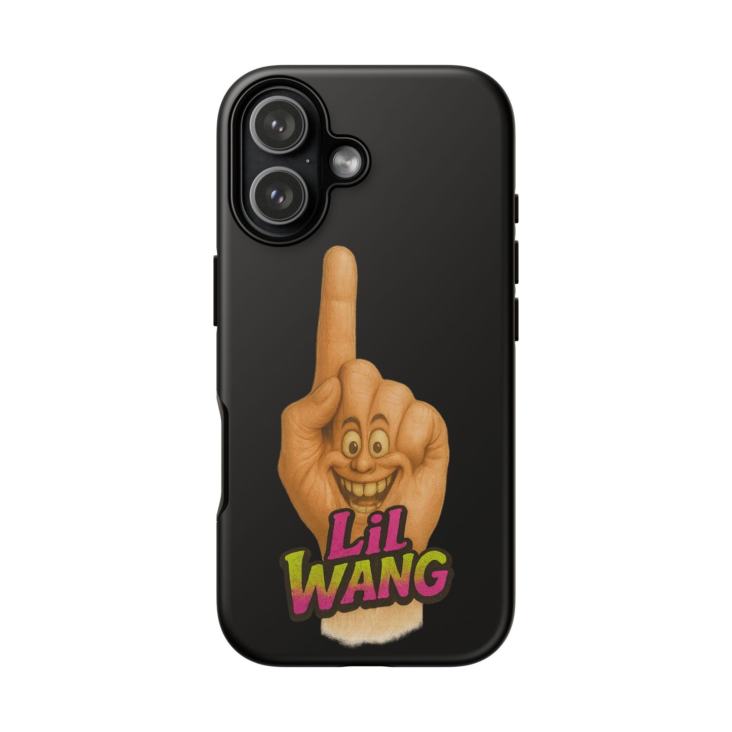 Phone Case — 'Lil Wang' Humorous Middle Finger Character Protective Cover