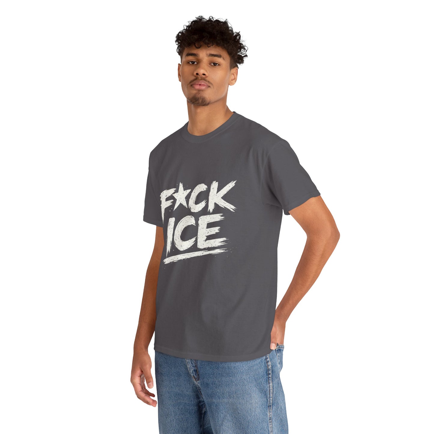 Fuck ICE T-Shirt | Protest Political Statement, Grunge Text Design