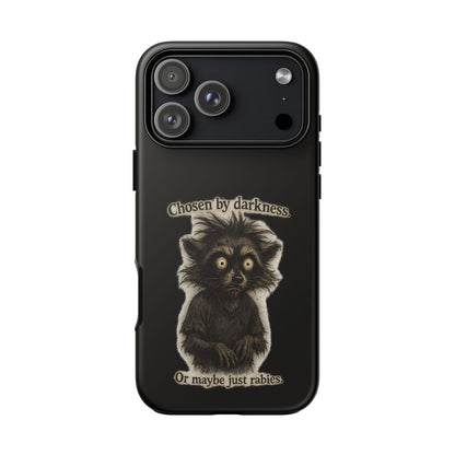 Phone Case - "Chosen by Darkness (Or Maybe Just Rabies)" Cute Creepy Retro Creature Protective Case