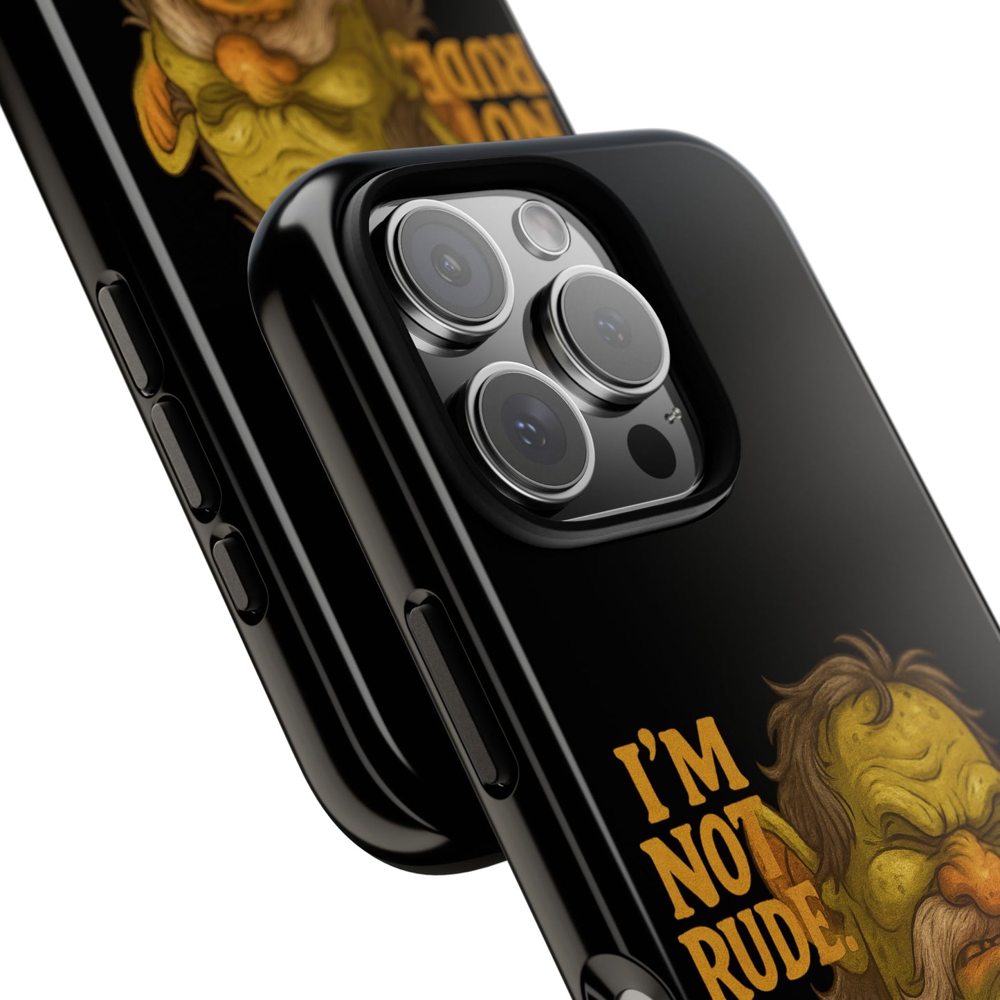 Phone Case — "I'm Not Rude, You're Just Exhausting" Grumpy Goblin Protective Cover