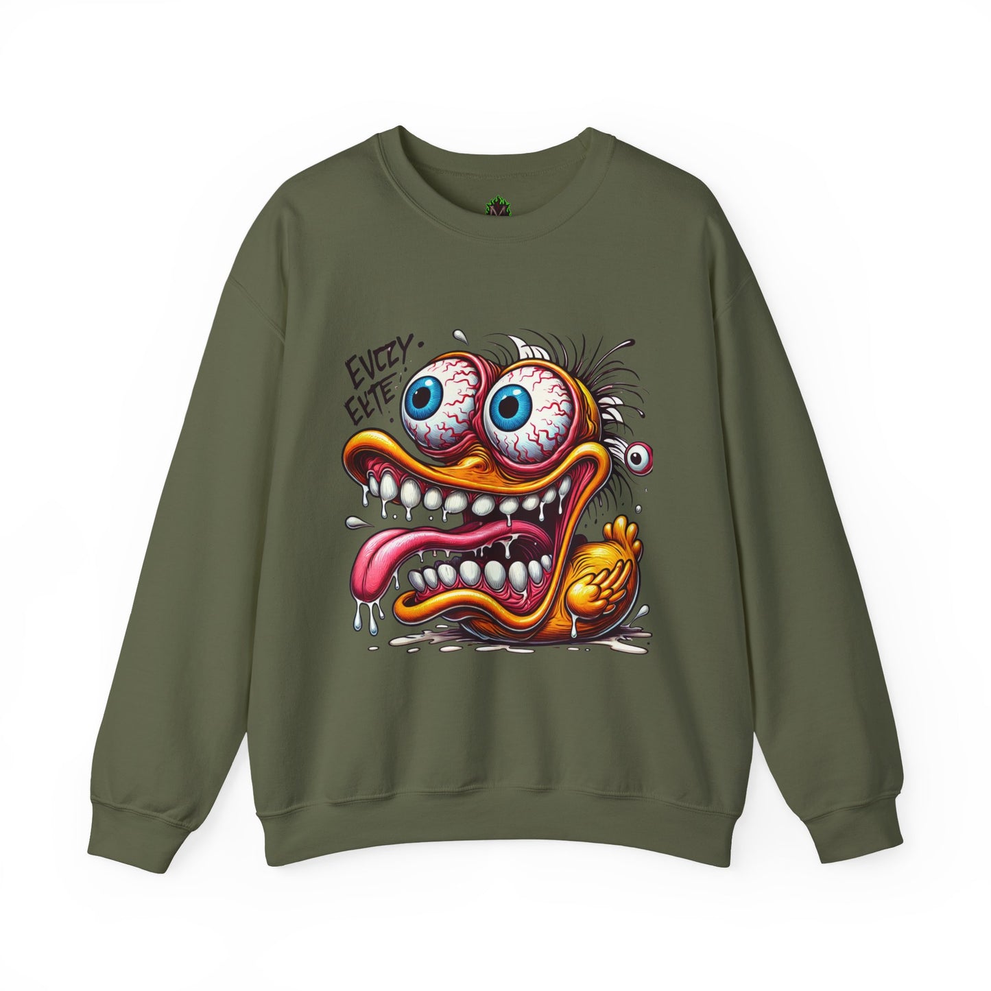 Eyeball Escape Duck Crewneck Sweatshirt