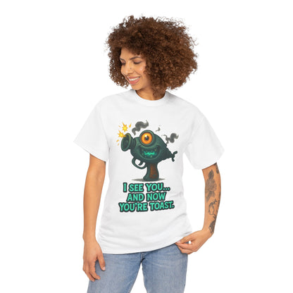 Cartoon One-Eyed Monster I See You And Now You're Toast T-Shirt | Funny [...]