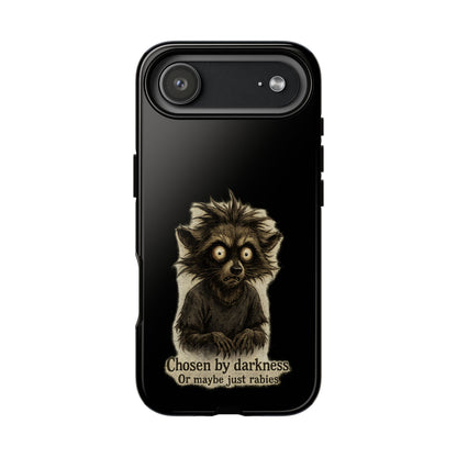 Phone Case — "Chosen by Darkness (Or Maybe Just Rabies)" Cute Creepy Lemur Design