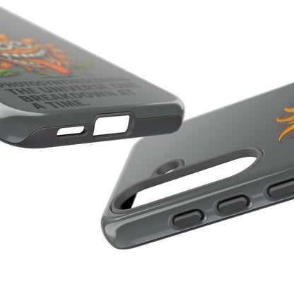 Funny Monster Sunflower Phone Case — "Photosynthesizing the Universe One Breakdown at a Time"