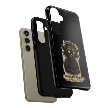 Phone Case — "Chosen by Darkness (Or Maybe Just Rabies)" Cute Creepy Lemur Design