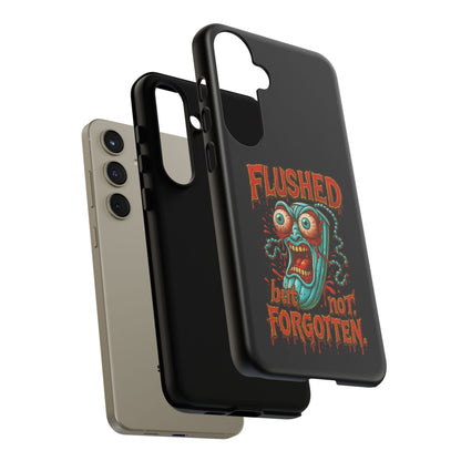 Phone Case — "Flushed But Not Forgotten" Horror Graphic iPhone Cover