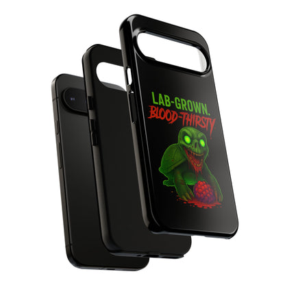 Phone Case — “Lab-Grown. Blood-Thirsty!” Green Monster Horror Design