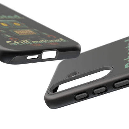 Phone Case — 'Rebooted. Still Awkward.' Retro Robot Protective Cover