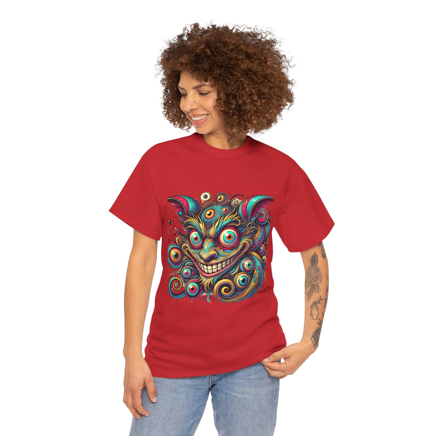 "Psychedelic Cheshire Cat" Trippy Art T-Shirt