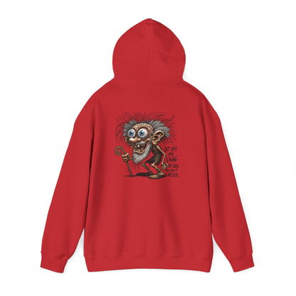Crazy Grumpy Man Hoodie — "Get Off My Lawn" Graphic Sweatshirt