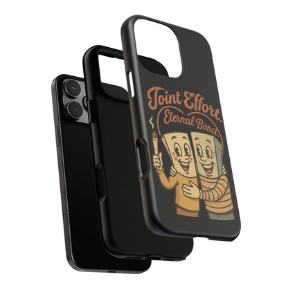 Phone Case — "Joint Effort Eternal Bond" Retro Cannabis Matchstick Design