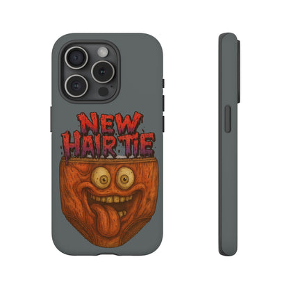 Phone Case — 'New Hairte' Funny Grinning Tongue-Out Monster Design