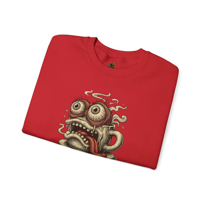 9 A.M. Coffee Mug Face Crewneck Sweatshirt