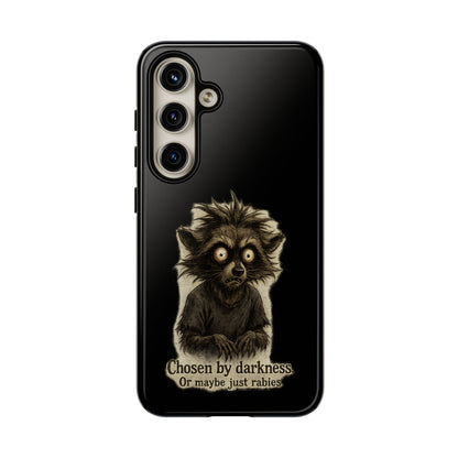 Phone Case — "Chosen by Darkness (Or Maybe Just Rabies)" Cute Creepy Lemur Design