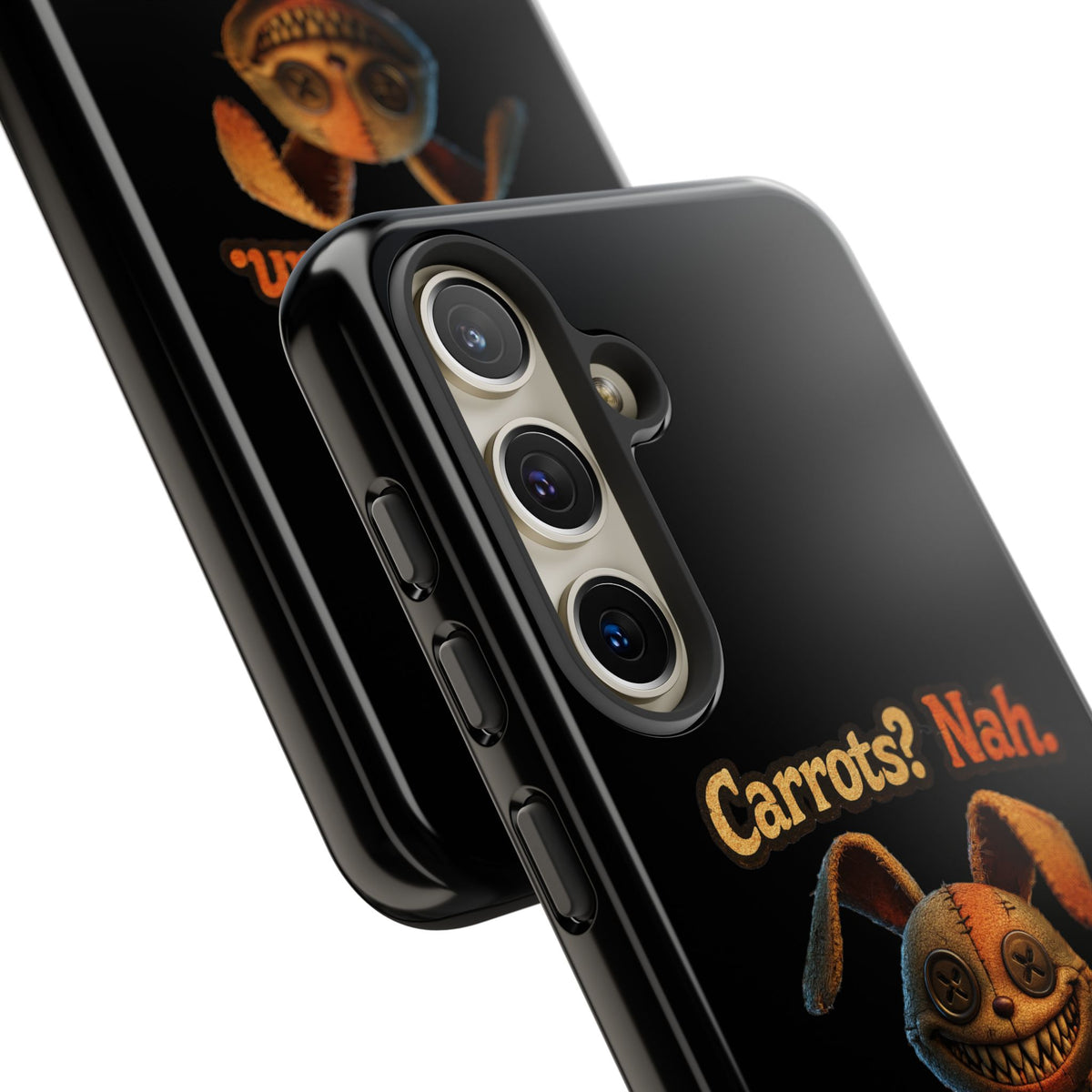Phone Case — Creepy Bunny "Carrots? Nah. I crave screams." Halloween Horror Design