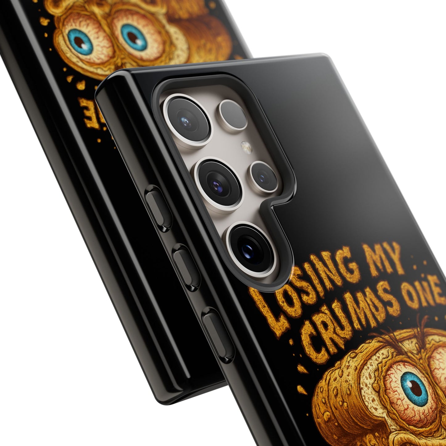 Phone Case — "Losing My Crumbs One Thought at a Time" Funny Retro Bread Illustration