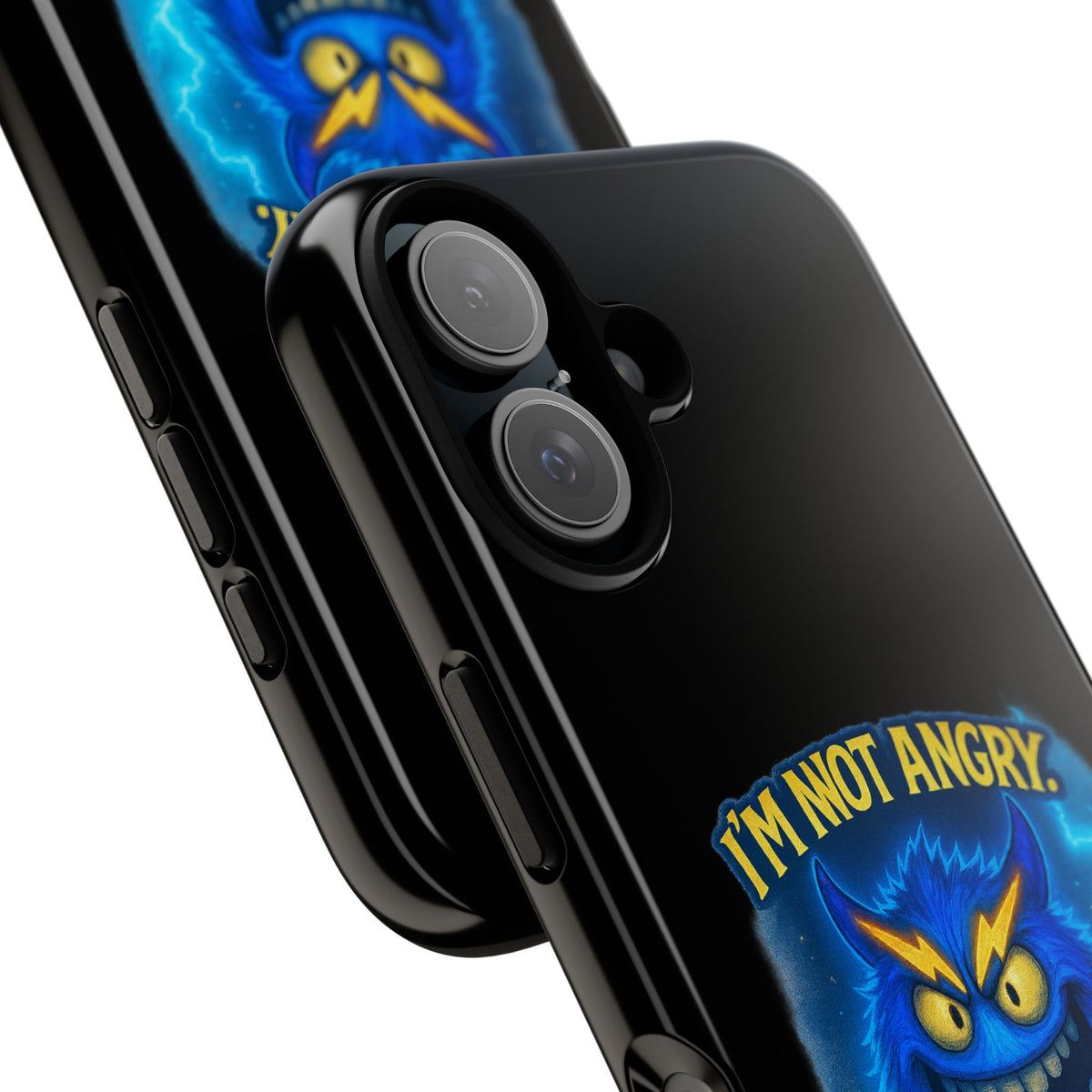 Phone Case - "I'm Not Angry, I'm Fully Charged" Electric Monster Protective Cover