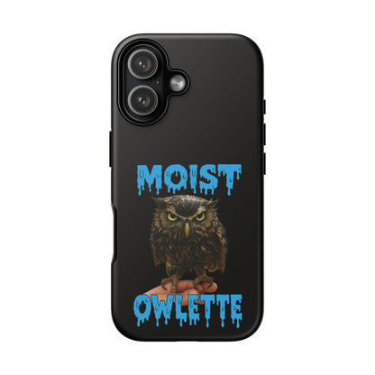 Moist Owlette Phone Case — Funny Owl Graphic Protective Case