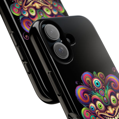 Psychedelic Jester Phone Case — Colorful Creepy Clown Tough Case