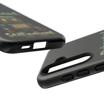 Phone Case — 'Rebooted. Still Awkward.' Retro Robot Protective Cover