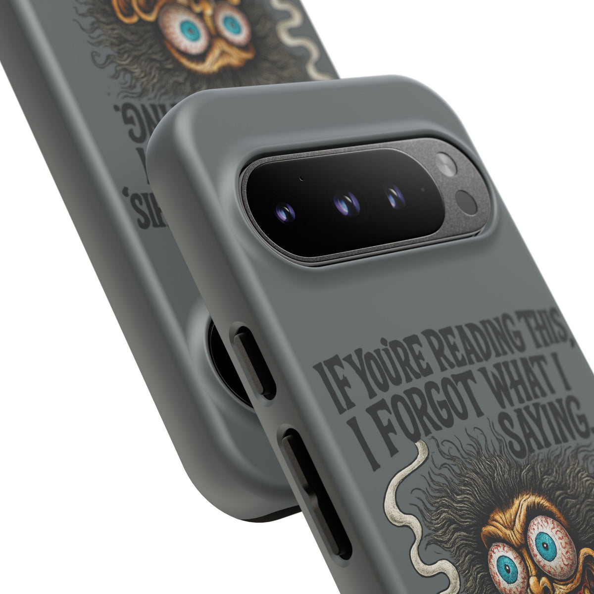 Phone Case — "If You're Reading This I Forgot What I Was Saying" Retro Crazy Cartoon Design