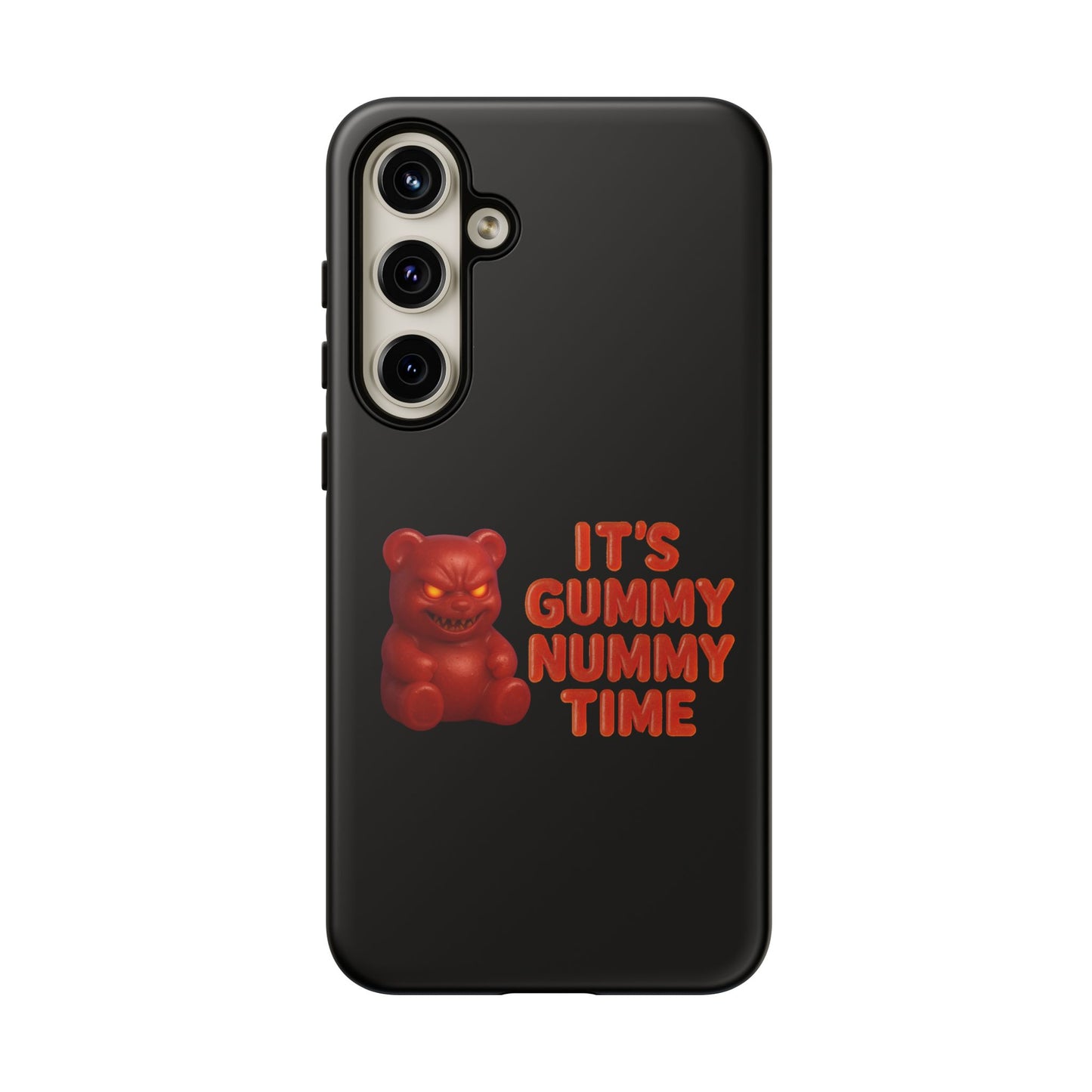 Phone Case — "It's Gummy Nummy Time" Red Gummy Bear Protective Case