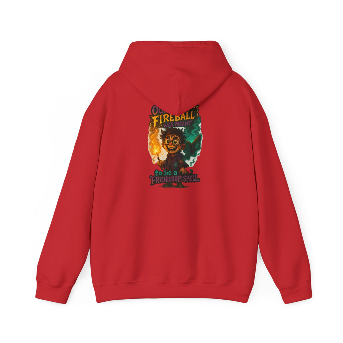 Fireball Demon Hoodie — Fiery Illustration Sweatshirt