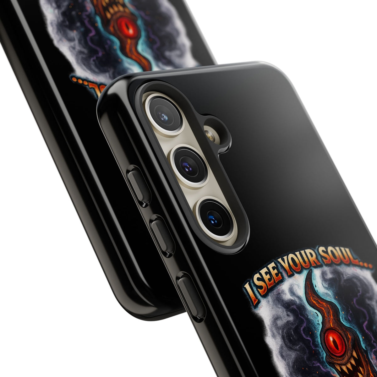 Phone Case — "I See Your Soul and It’s Disappointing" Dark Horror Graphic