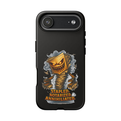 Phone Case — Stapled, Notarized, Annihilated Lightning-Fast Protective Case