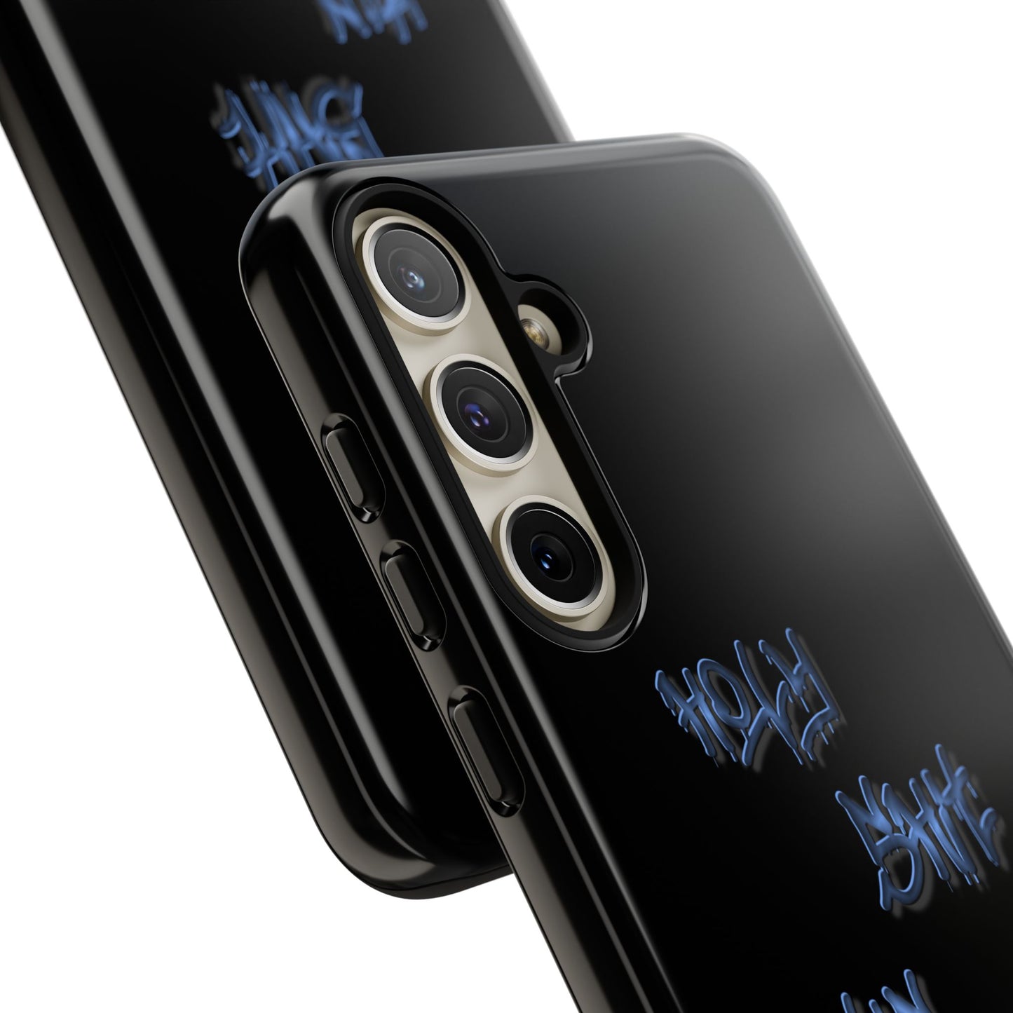 Phone Case — Blue Neon Graffiti "Tough Cases" Protective Cover