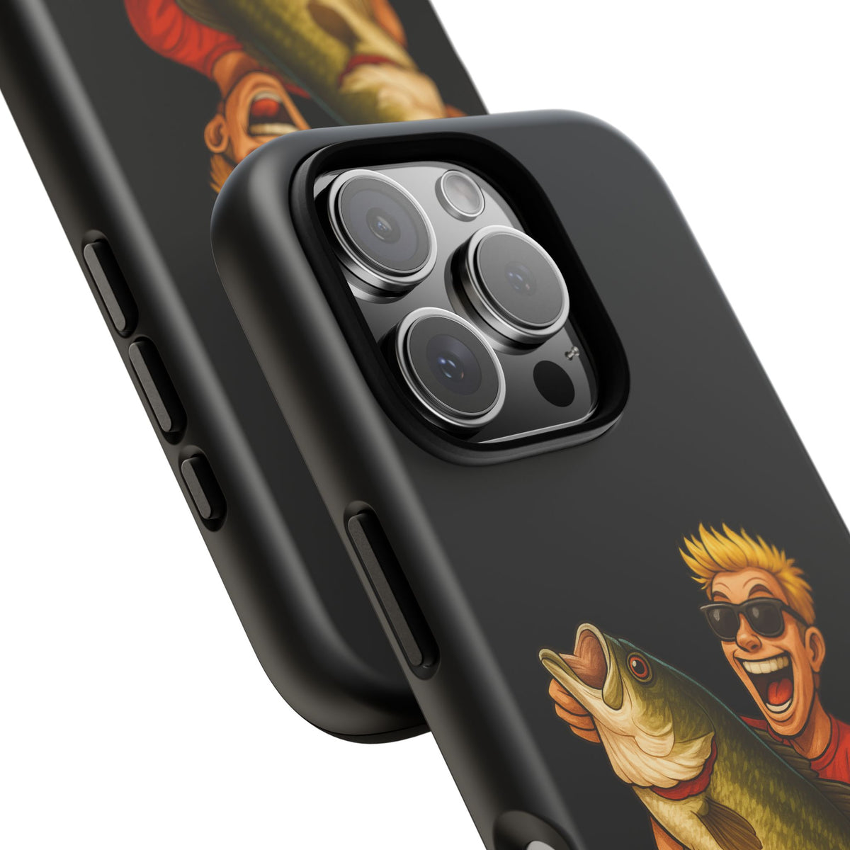 Fishing Phone Case — "I Came. I Cast. I Conquered." Graphic Bass Design