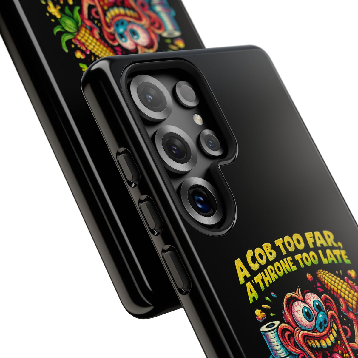 Phone Case — "A Cob Too Far" Popcorn Horror Design
