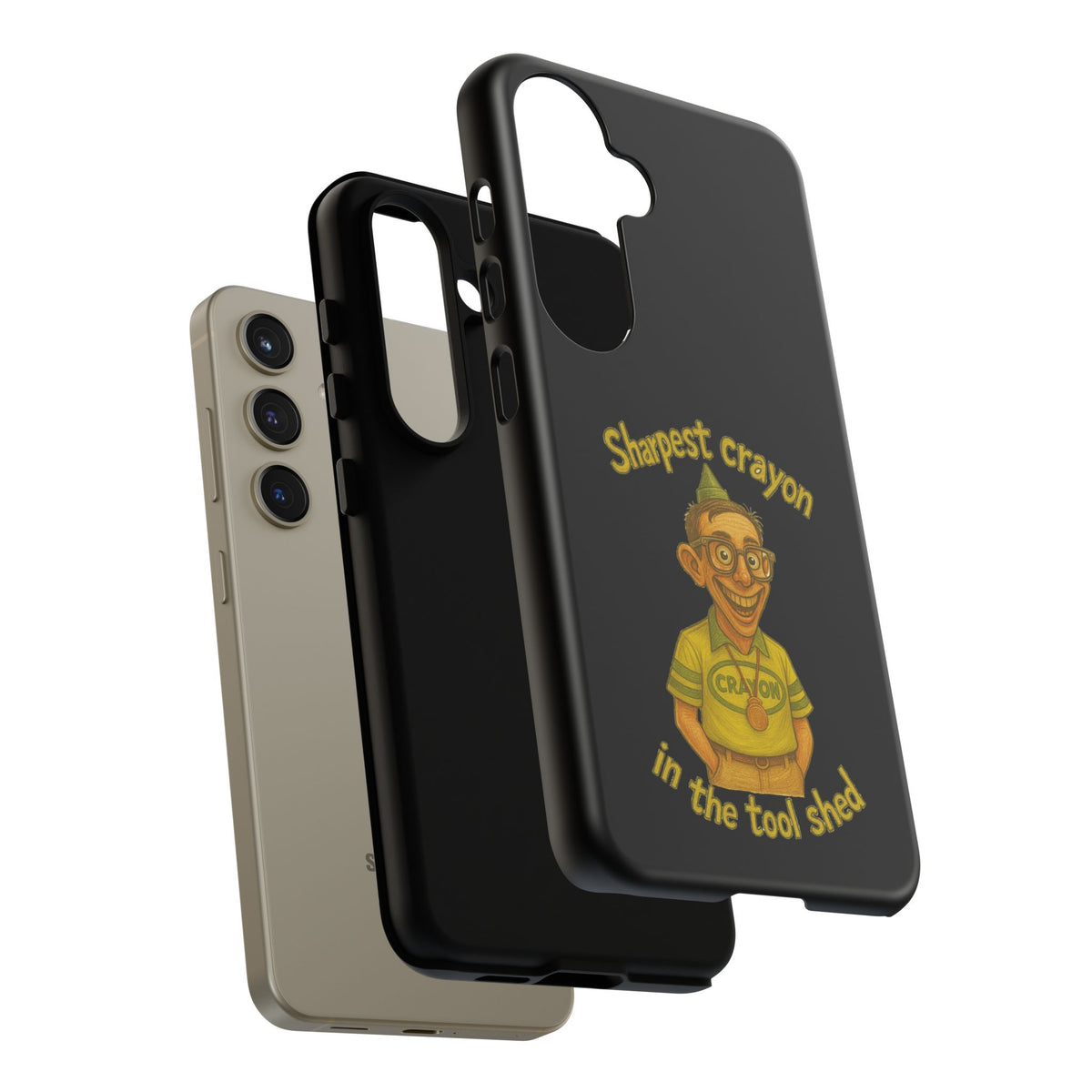 Phone Case — "Sharpest Crayon in the Tool Shed" Retro Teacher/Geek Protective Cover