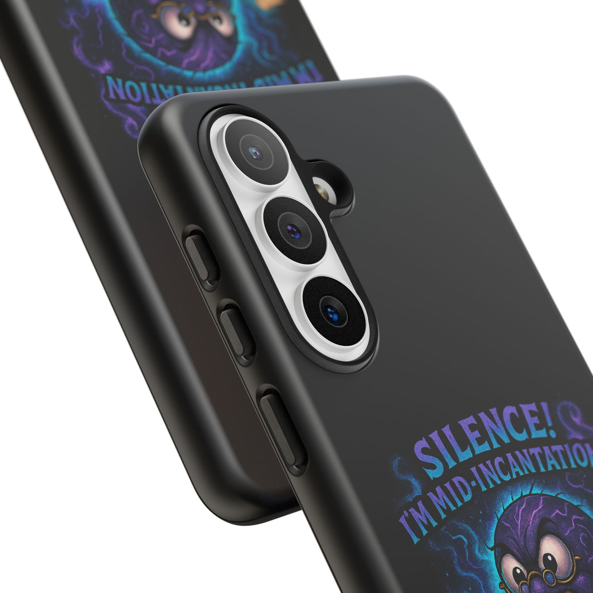 Phone Case — "Silence! I'm Mid-Incantation" Cute Angry Spider Magic Design